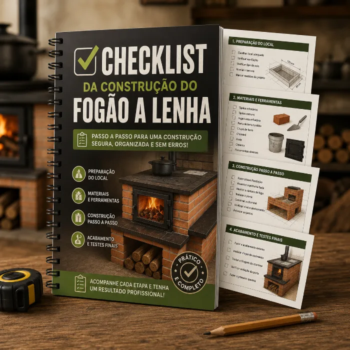 Bônus 1: Checklist da Construção do Fogão a Lenha